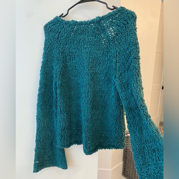 Free People Teal Sweater - Picture 3 of 4